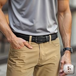 KEMISANT Men Belt-Genuine Leather Belt for Men