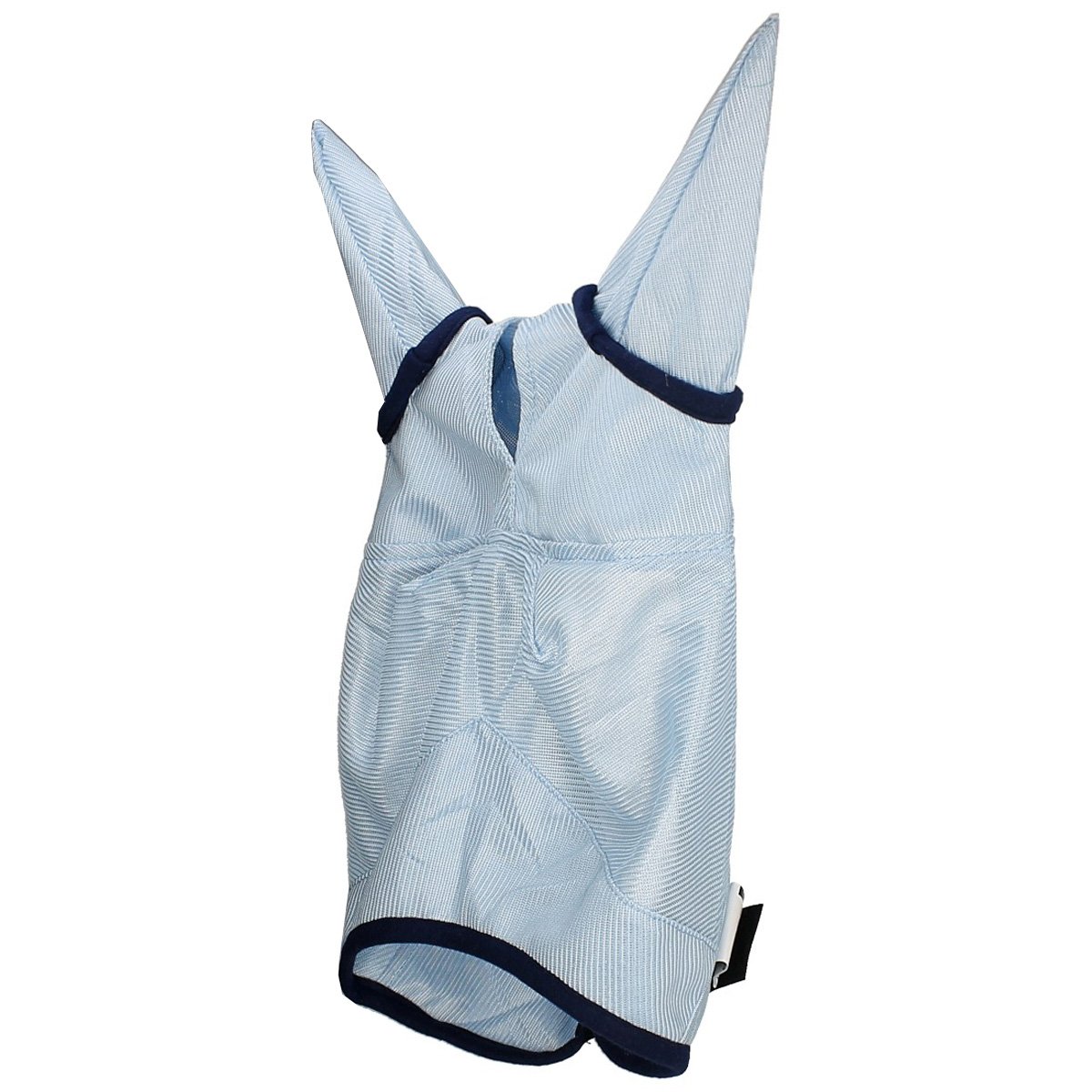 Horze Fly Mask For Lightweight Full Coverage Protection From Biting Flies, Mesh, Light Blue, Pony And Horse Sizes