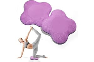 MBKHFLL 2 Packs Yoga Knee & Elbow Cushions - Extra Thick Foam for Knees, Elbows, Wrists, Hands & Head - Pilates & Kneeling Pads - Support Foam Pads for Women & Men