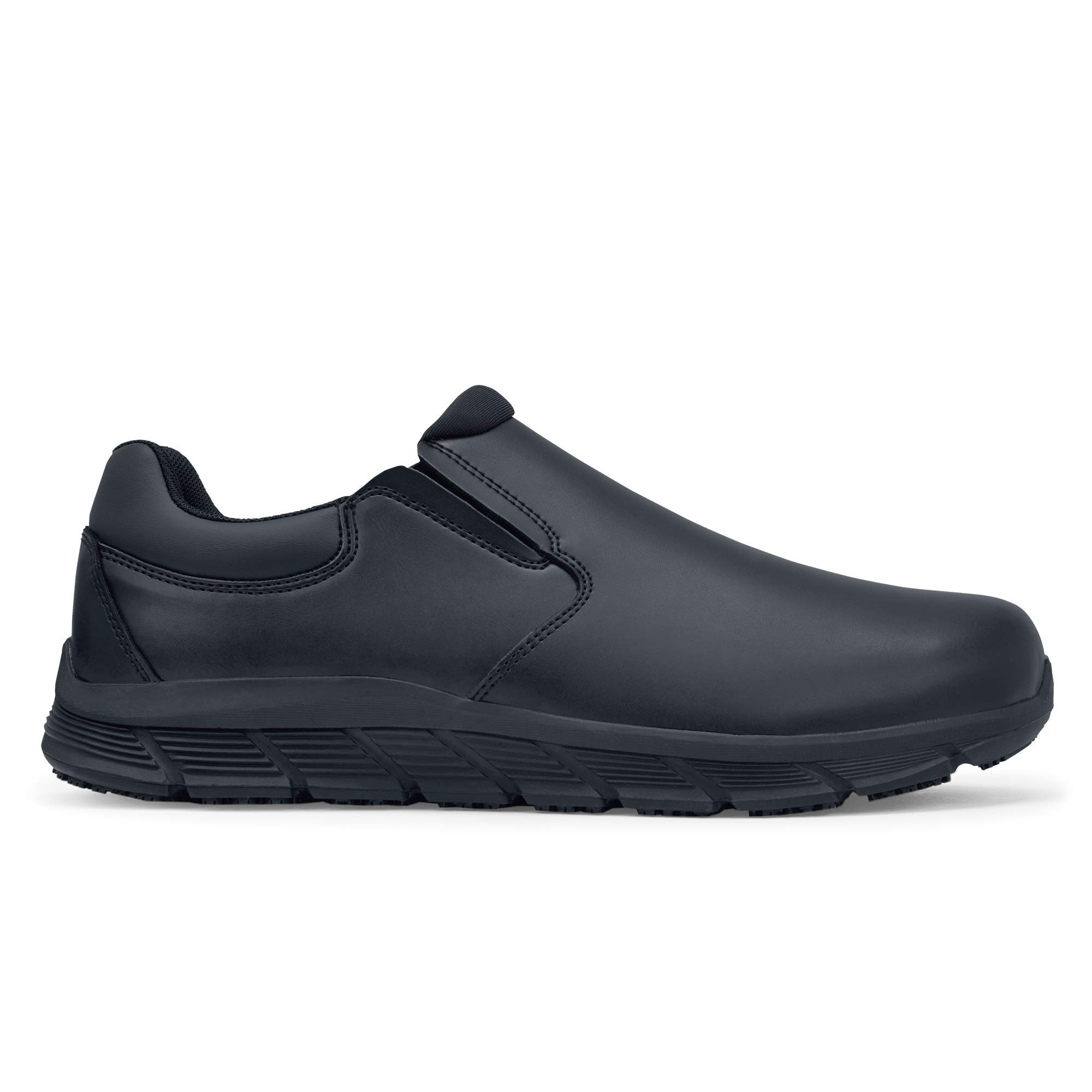 Shoes for Crews Work Shoes Cater II Men – Stylish and Casual Slip-on Shoes, Secure fit, Slip-Resistant, Water-Repellent, Leather, OB E SR – for Men