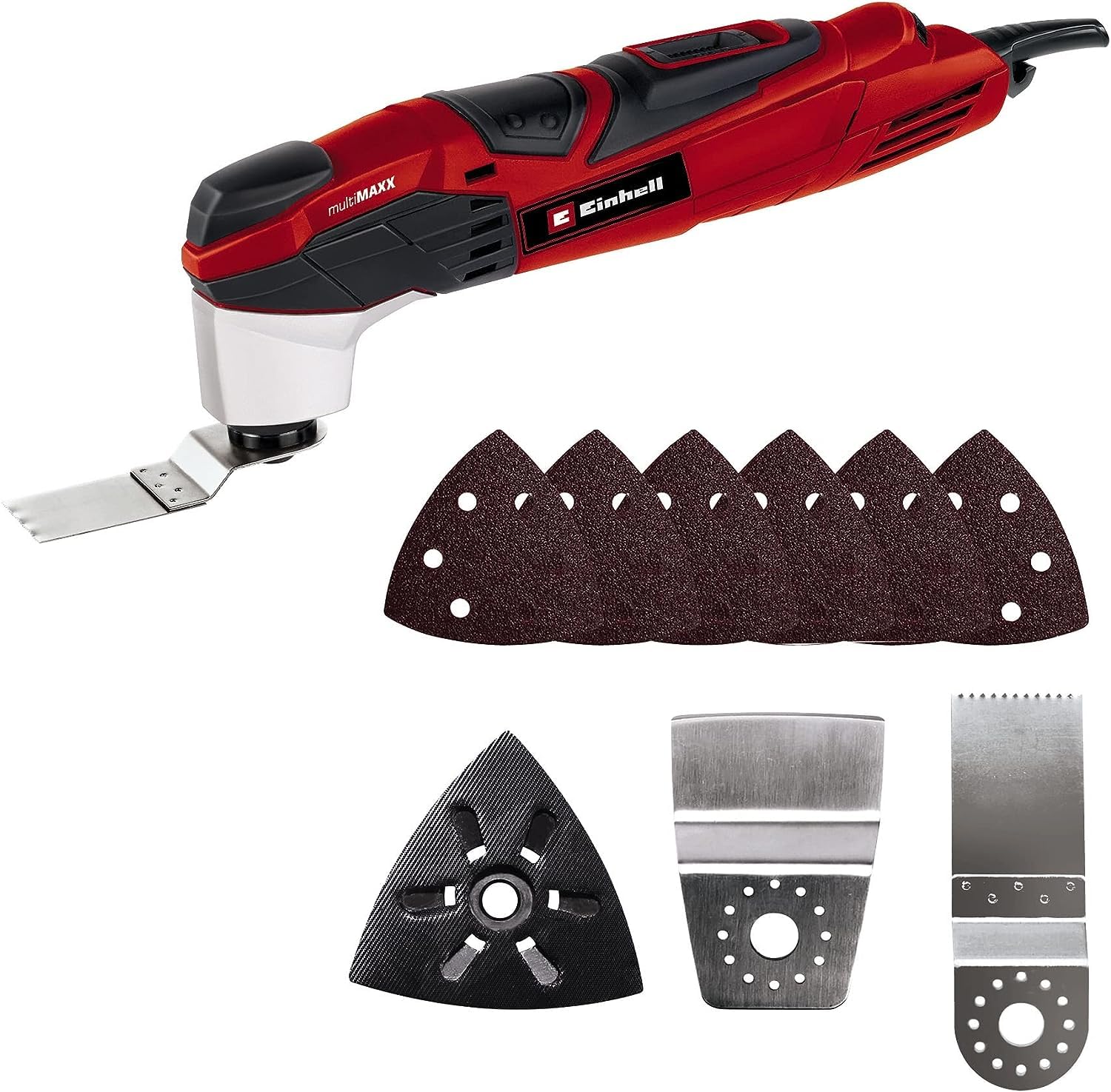 Einhell RT-MG 200 E 200 W Multi-Function Tool with Carry Case and Blade Set, One Size