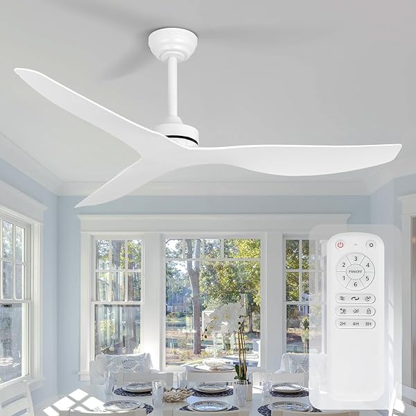 ITNI CEILING FANS WITHOUT LIGHT,52 INCH CEILING FAN...
