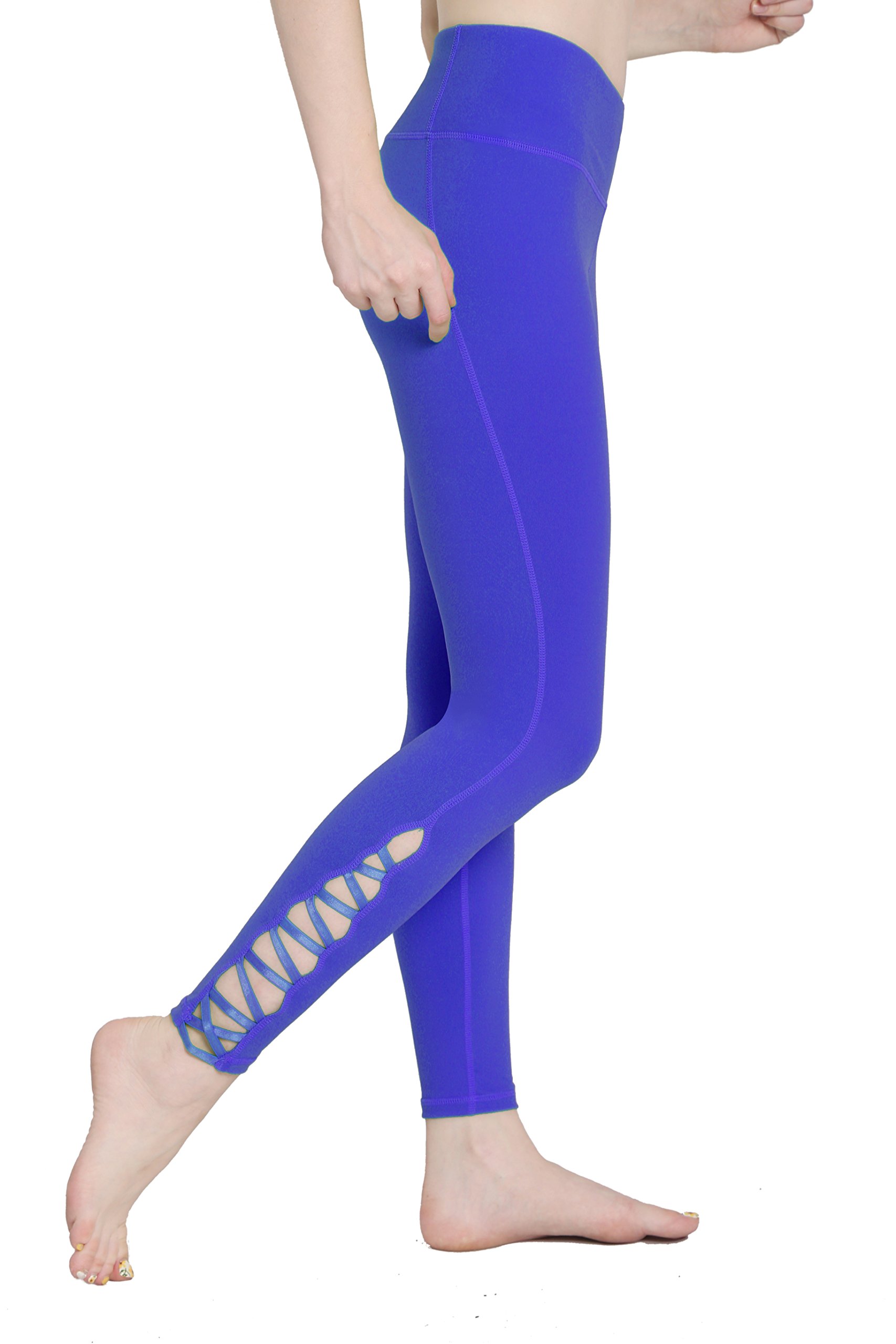 PINJIA Crisscross Power Flex High Waist Yoga Pants For Women Plus size With Pocket (MX10)