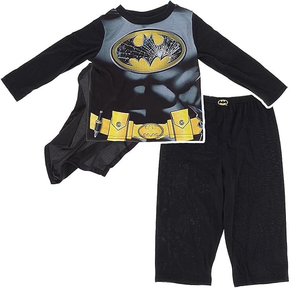 Batman Pajamas With Cape For Toddler Boys 4t Amazon Ca Clothing Accessories