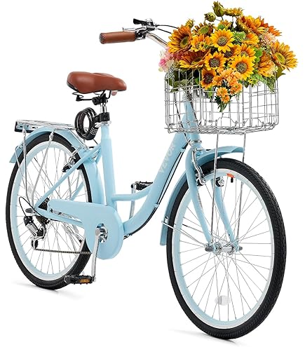 Cruiser Bike 26 Inch Beach Lightweight Carbon Steel City Bike