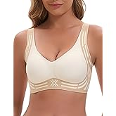 Womens Wireless Supportive Bra Push Up Seamless No Underwire Back Smoothing Full Coverage Bralette Soft Stretch Everyday Bra