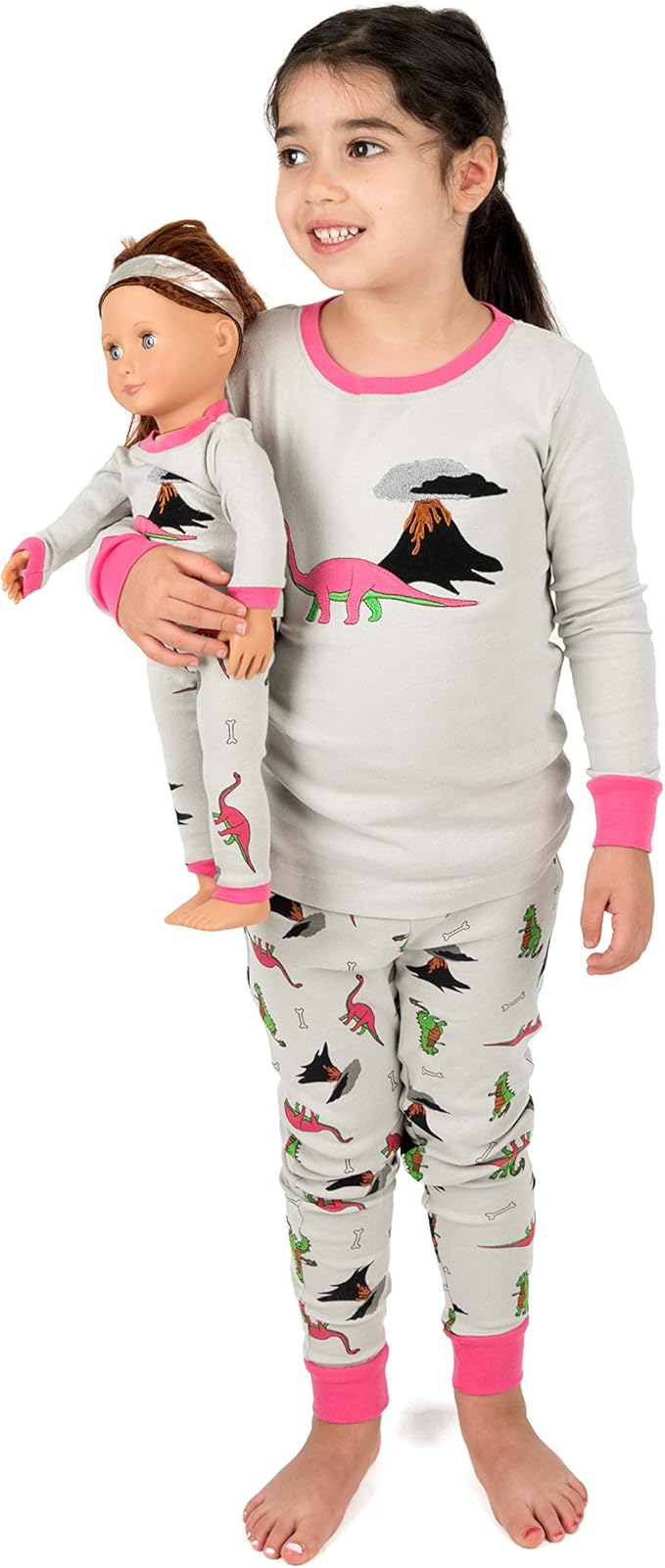 Leveret Kids & Toddler Pajamas Matching Doll & Girls