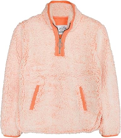 orange sherpa pullover