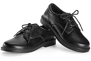 PATPAT Boys Girls Dress Shoes,Oxford Loafers Formal School Shoes for Toddler Little Big Kids