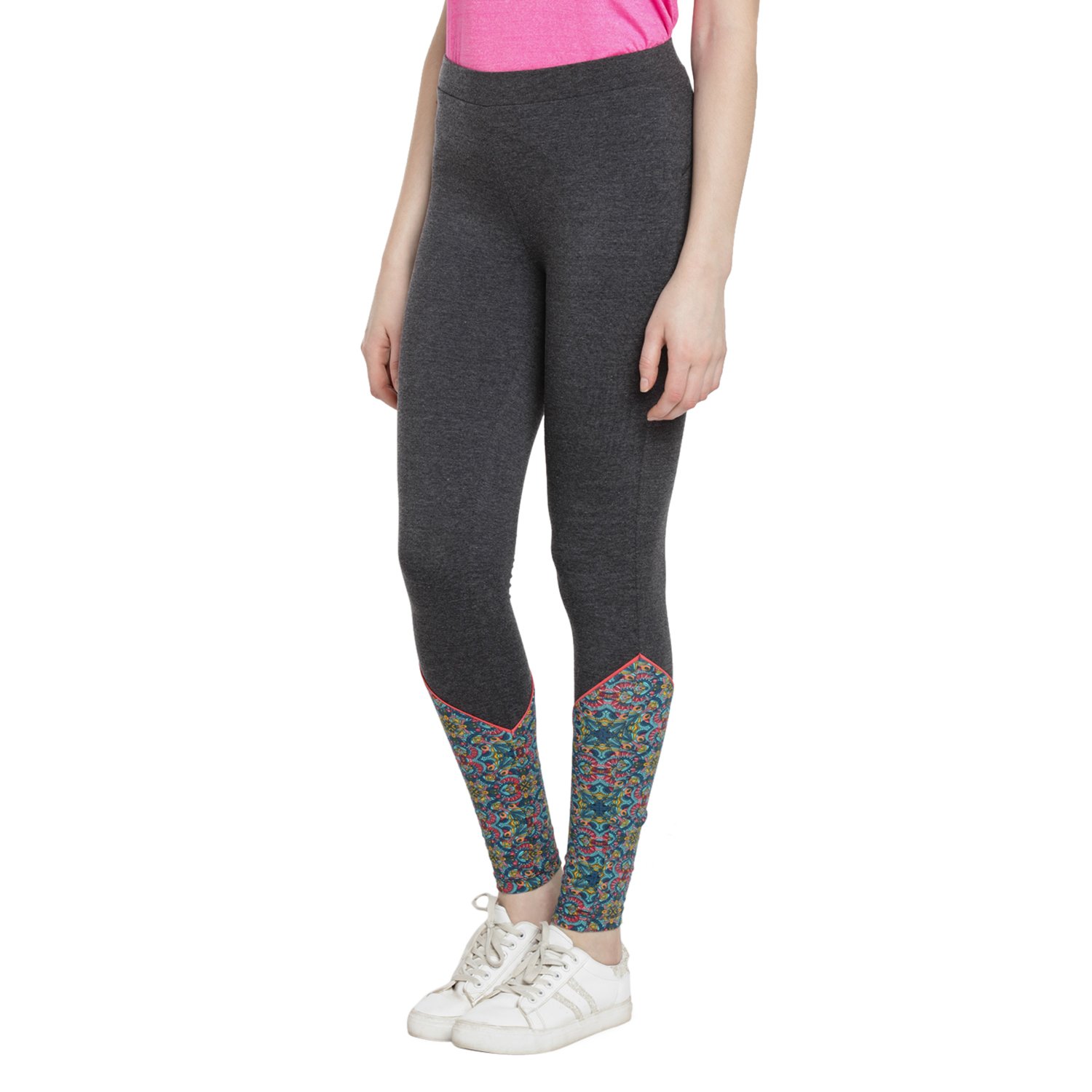 ajile by pantaloons women's athletic wear blended _anthra melange_28