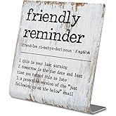 Funny Desk Signs for Work Office,Friendly Reminder Definition Office Desk Sign,Work Office gifts, Office Desk for Colleague Coworker Work bestie Friend, Office Humor Decor Sign Plaque XB288