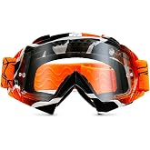 NENKI Dirt Bike Goggles Adult Motocross Dirtbike 4 Wheeler MX ATV Off Road Goggles Glasses Anti Fog Lens for Men Women