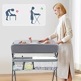 iropro 4-in-1 Baby Changing Table Foldable with Storage 80x60x110 cm view 8