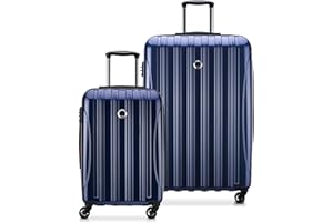 DELSEY PARIS Helium Aero Hardside Expandable Luggage with Spinner Wheels, Blue Cobalt, 2-Piece Set (21/28)