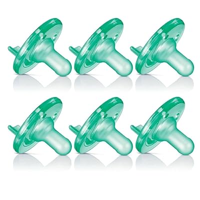 Philips AVENT BPA Free Soothie Pacifier, Green, 3+ Months, 6 pack