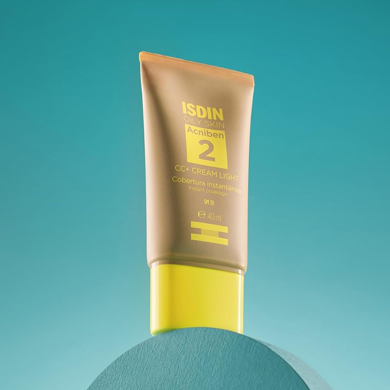 Acniben CC+ CREAM SPF30 - Cobertura hidratante anti-imperfecciones para pieles grasas o con tendencia acneica, matifica e hidrata al instante - 40 ml
