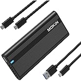 M.2 NVMe SATA SSD Enclosure Adapter,USB C 3.2 Gen 2 10Gbps M.2 NVMe,6Gbps SATA PCIe M-Key(B+M Key), Aluminum NVMe M.2 Reader 