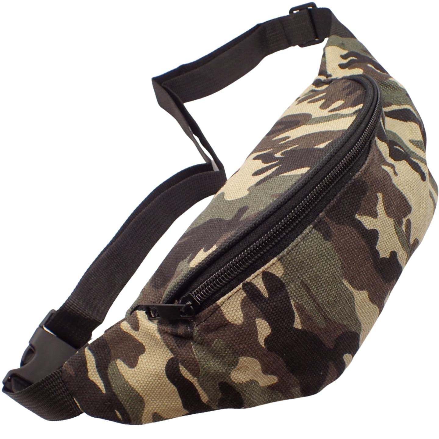 Topkids Accessories Fashion Bum Bags Floral Bumbags Festival Bum Bags Bum Bag Bumbag Bumbags for Ladies Travel Bag Waist Bag Fanny Pack for Adults, Women, Ladies, Men (Camouflage)