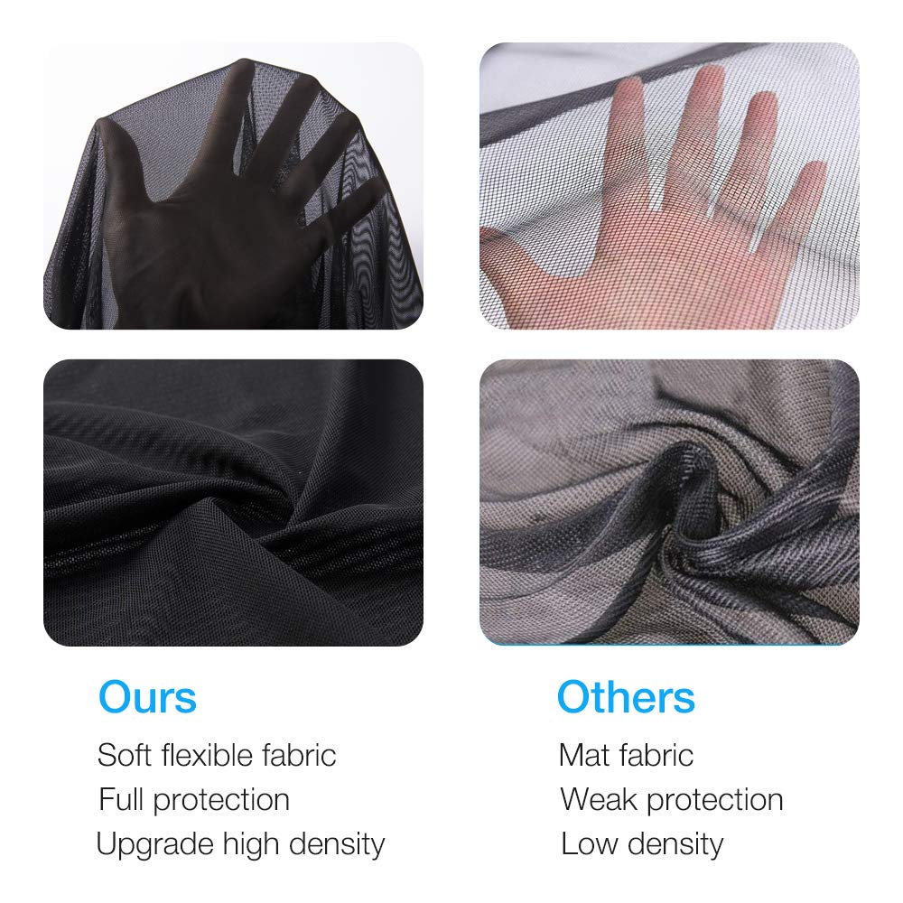 QUEES Car Window Shades Car Sun Shades for Baby Kids Sun UV Protection 2 Pack and Universal Fit