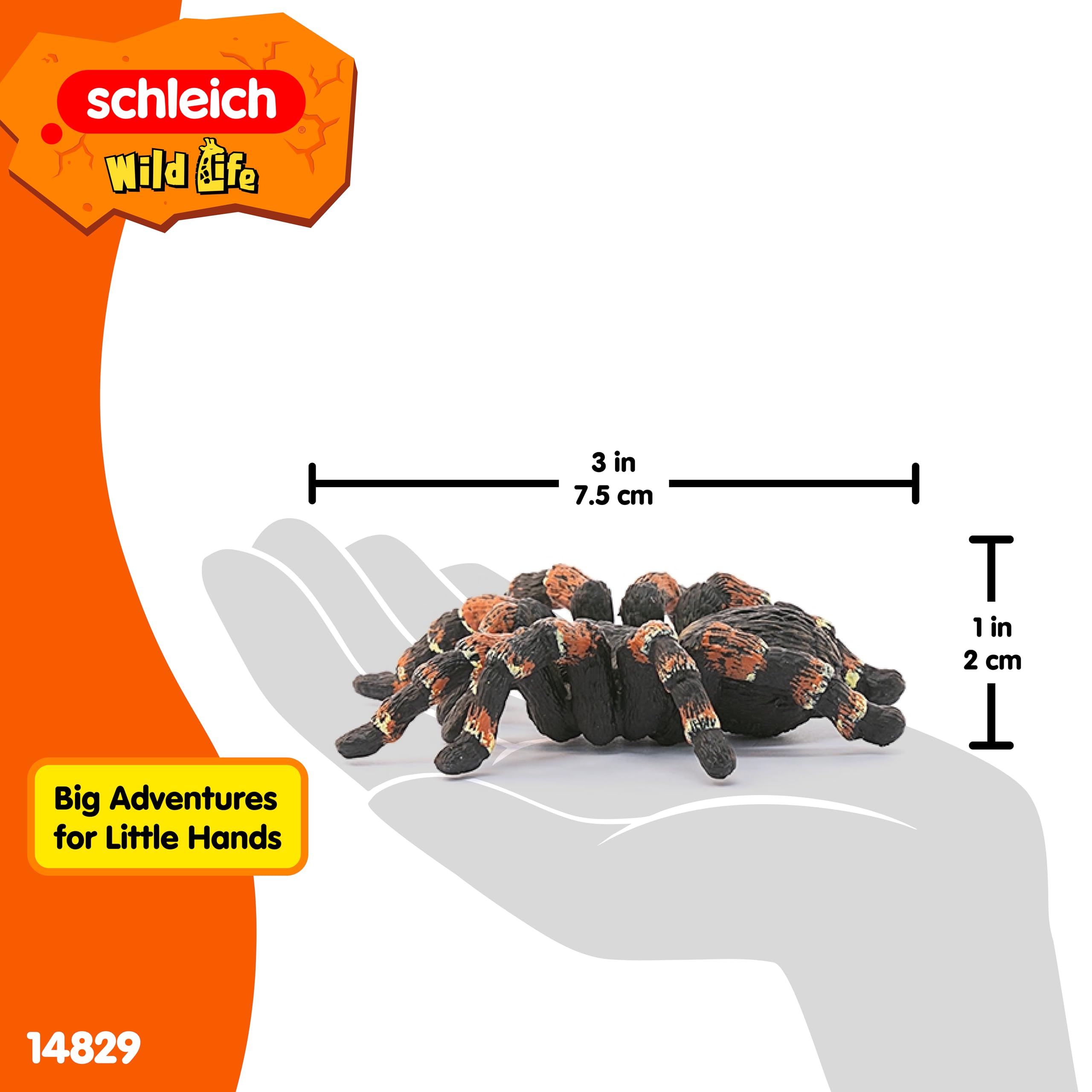 SCHLEICH WILD Life | Vogelspinne 14829 | detailgetreue Tierfiguren | Zoo Spielzeug | tolles Geschenk für Jungen und Mädchen | Deko für Geburtstag | Spielfigur ab 3 Jahren | 8 x 6 x 2 cm 6