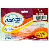 Fishbites E-Z Shrimp Fast-Acting Fishing Bait | Fast-acting formula begins dispersing scent quickly after entering the water for consistent bait presentation.