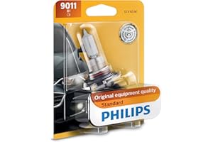 Philips Automotive Lighting 9011 HIR Standard Halogen Replacement Headlight Bulb, 1 Pack