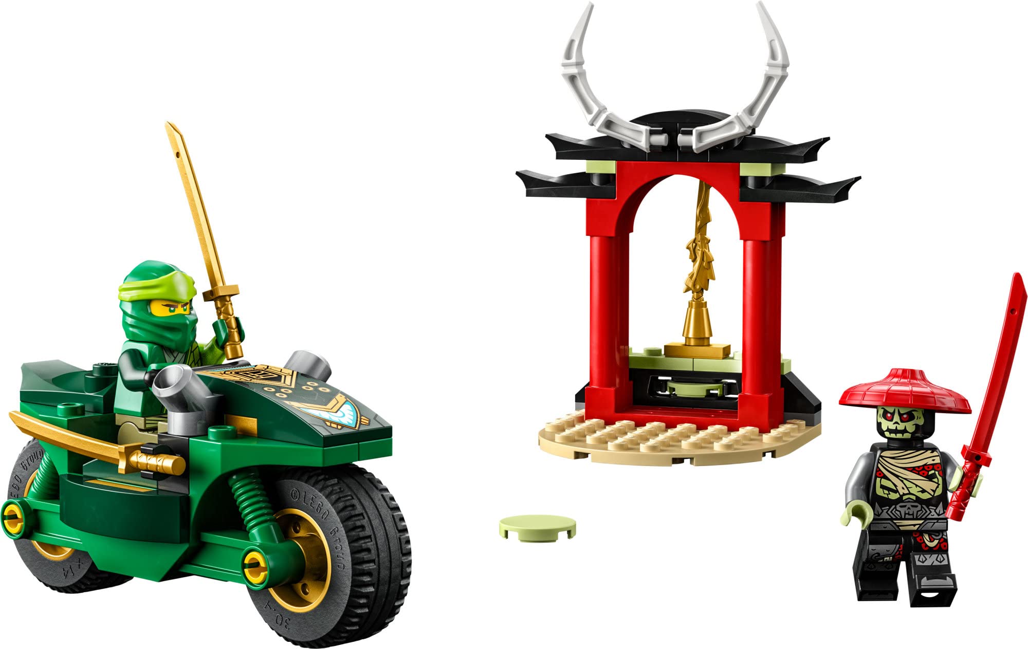 LEGO NINJAGO Lloyd’s Ninja Street Bike, Ninja Motorcycle Toy Building Kit, Easy-to-Build Beginners Learning Set for Pretend Play, Ninja Gift Idea for Preschool Kids, Boys and Girls Age 4+, 71788