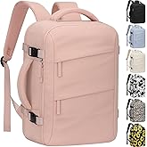 Tenot Carry on Backpack for Women TSA Approved 15.6 Inch Travel Laptop Backpack for Women Travel Essentials Womens Travel Backpack Suitcase Pink
