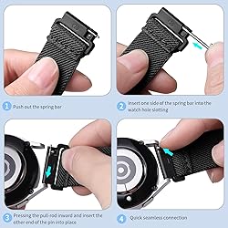 Charlam 20mm Elastic Nylon Band Compatible with