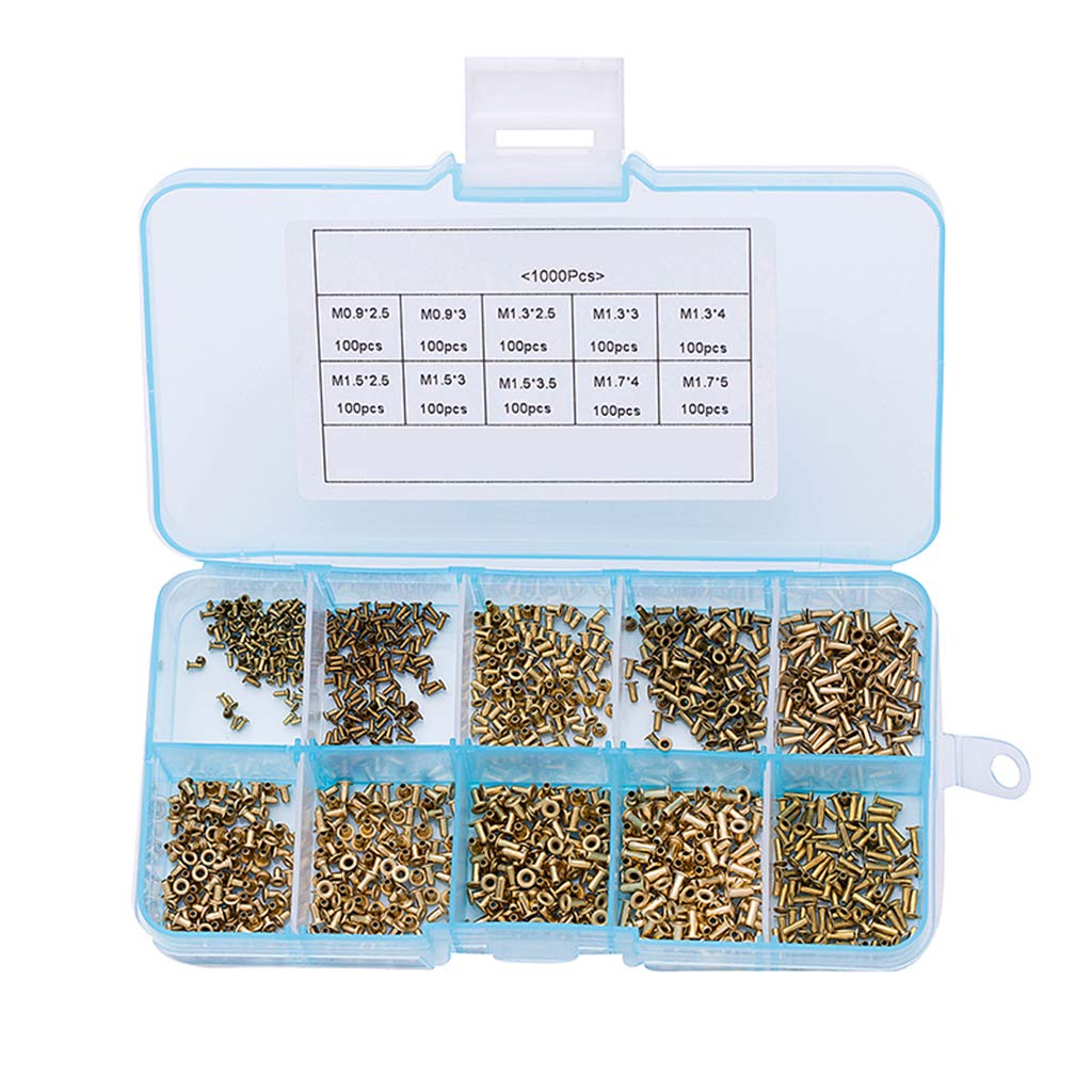MIKI-Z Tubular Rivets M0.9 M1.3 M1.5 M1.7 Mix Circuit Board PCB Nails Copper Hollow Riv