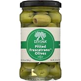 DIVINA Pitted Frescatrano Olives, 10.6 OZ