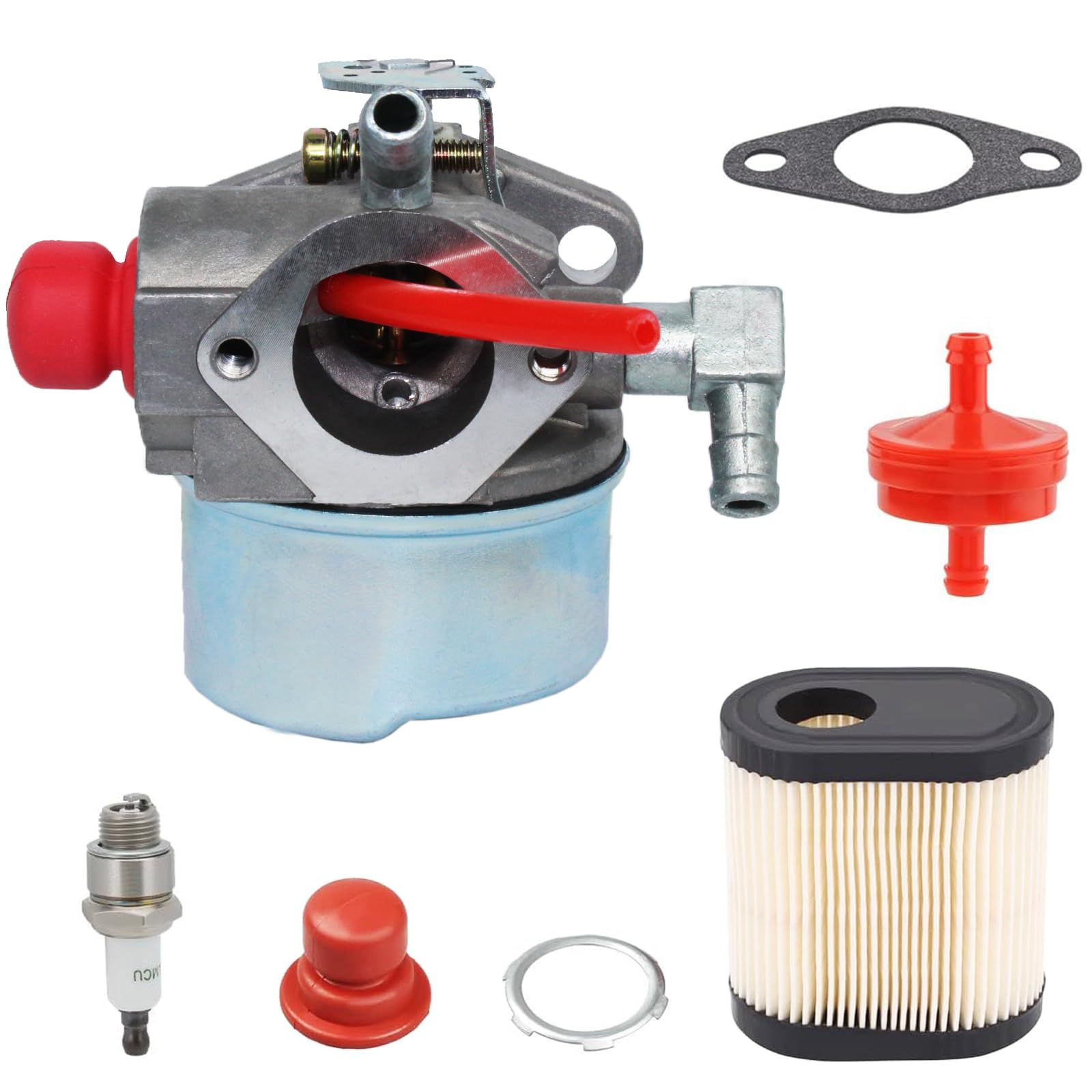 Photo 1 of Dosens Carburetor Compatible for TECUMSEH 640350 640303 640271 640338 640274 13566 FITS MODELS: LEV105 LEV120 LV195EA LV195XA LEV100 LEV105 LV195EA with Gasket