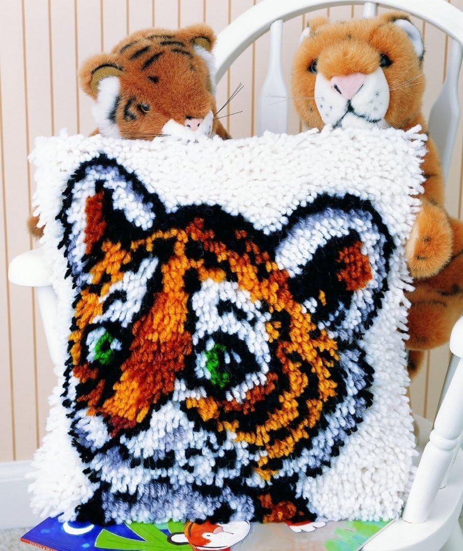 Caron WonderArt Latch Hook Rug Kit Tiger Cub Amazon.co.uk Kitchen