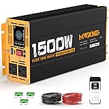 MWXNE 1500W Pure Sine Wave Power Inverter DC 12V to