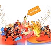 Ecloverlife Musical Birthday Cards for Kids, Pop-up Card to Blow Out Candle Lights, Birthday Gift for Boys, Girls, Nephews, Sons