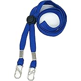 Eoofada 5 Pack Lanyards Adjustable Neck Lanyard - 2 Hook Design for Special Event Badges, Mask Wearing, Credentials and Ticket Holders