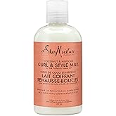 SheaMoisture Curl & Style Milk Leave-In Conditioner for thick, curly hair Coconut & Hibiscus hair conditioner with Silk Prote