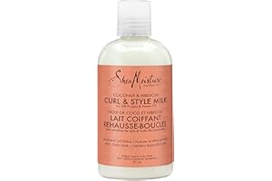 SheaMoisture Curl & Style Milk Leave-In Conditioner for thick, curly hair Coconut & Hibiscus hair conditioner with Silk Prote