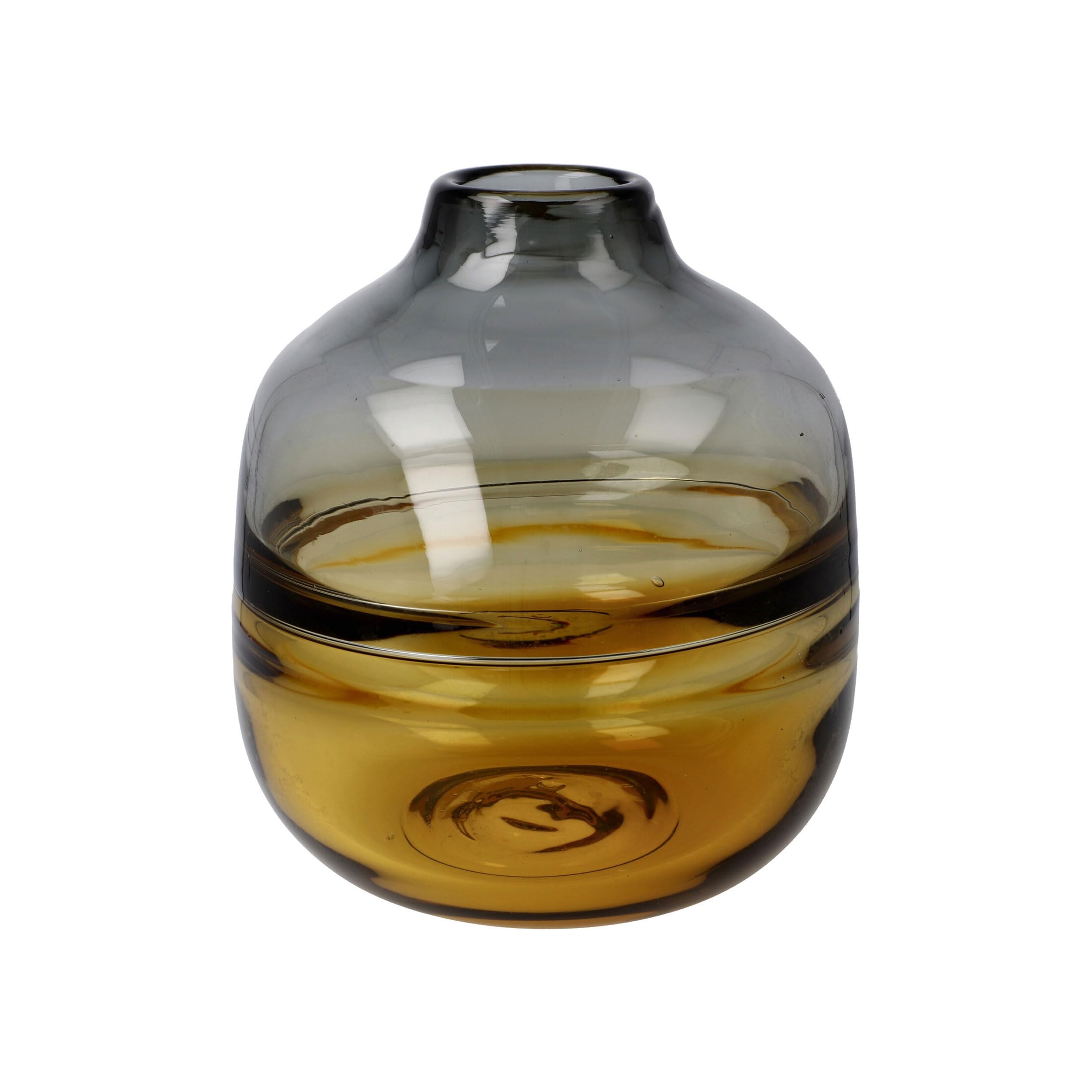 Goebel Vase, Glass, Brown, 16.5 x 16.5 x 19 cm — image 1
