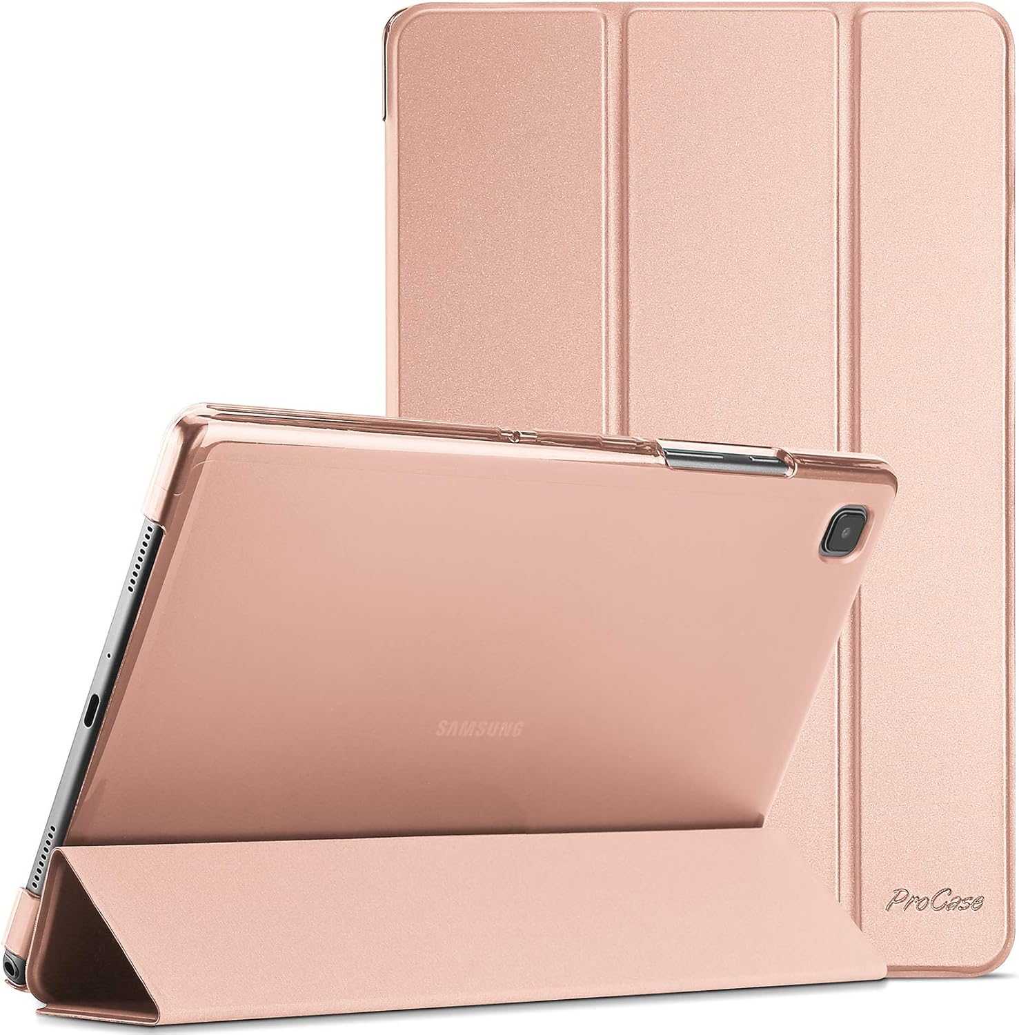 ProCase Cover for Galaxy Tab A7 10.4” Case 2022 2020(SM-T500/ T503/ T505/ T507/T509), Slim Lightweight Protective Hard Cover -Rosegold