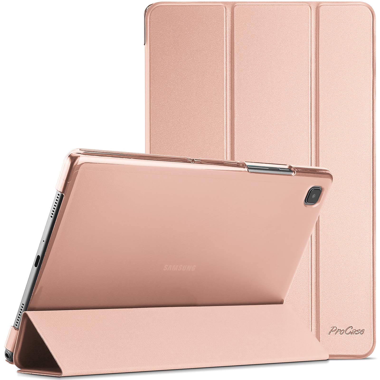 ProCase Cover for Galaxy Tab A7 10.4” Case 2022 2020(SM-T500/ T503/ T505/ T507/T509), Slim Lightweight Protective Hard Cover -Rosegold