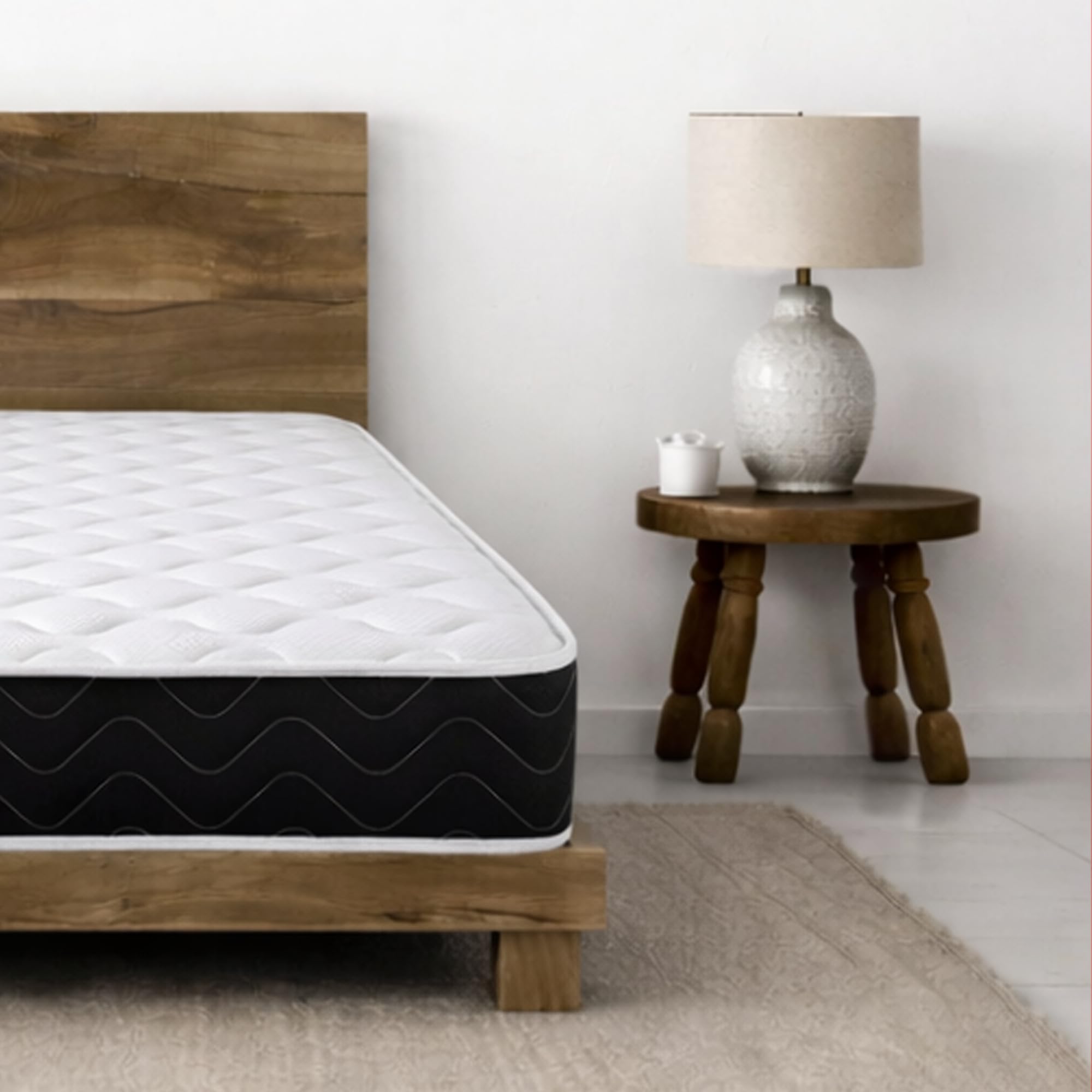 Starlight Beds Midnight Cooltouch Sprung Hybrid Small Single Memory Foam Mattress, Maximum Value, Soft Feel, Black. 18cm Deep. 2ft6 Small Single Mattress (75cm x 190cm)