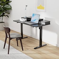 Marsail Monitor Standing Desk with Storage, 48