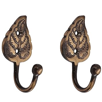 Buy Klaxon Pan Brass Decorative Wall Hanger Hook Antique Finish