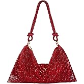 Rhinestone Purse Silver Hobo Purse Sparkly Black Evening Bag for Women Prom Party Wedding | Rhinestone, Sparkly, Prom, Party, Wedding