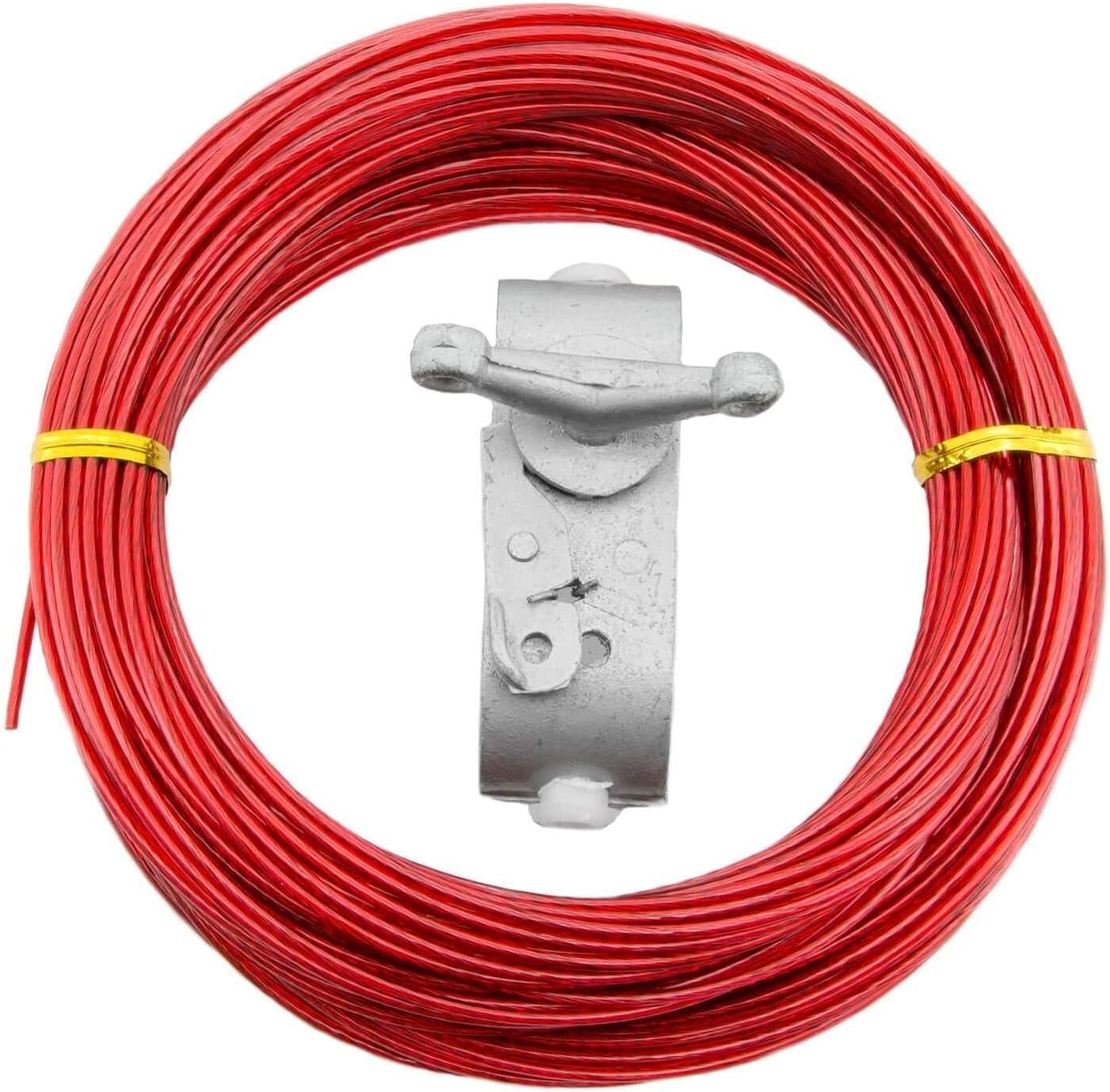 Draht-Spannseil für Pool Planen Ø 2 mm Länge 21 m Spannverschluss Seil-Spanner Drahtseil für Pool-plane