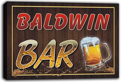 scw3-000361 BALDWIN nombre casa de jarras de cerveza muestra impresión