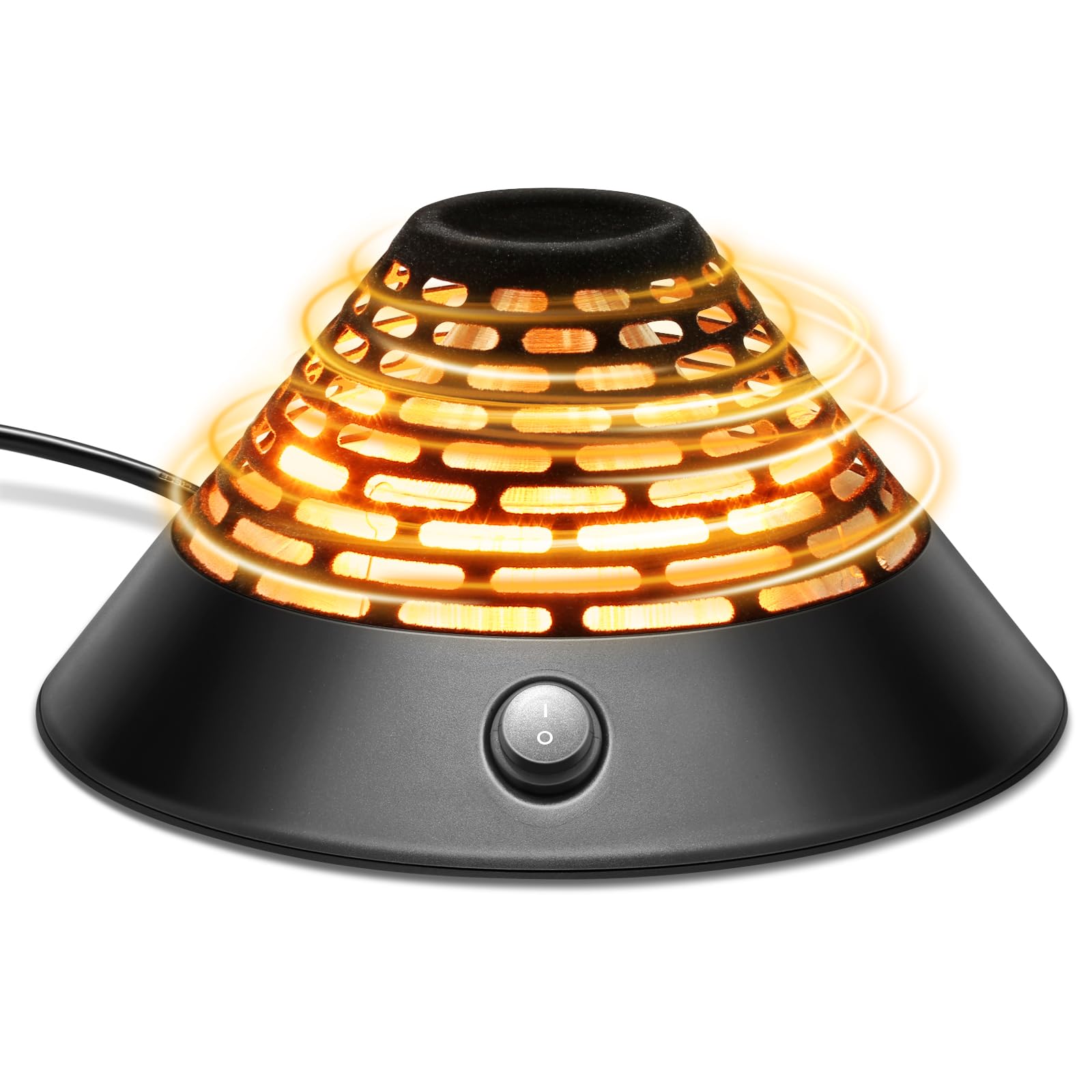 Photo 1 of Electric Radiant Heaters, 400W Infrared Heater for Indoor Use, Portable Electric Heater, Small Tabletop Halogen Room Heater for Office, Garage, Living Room, Bedroom