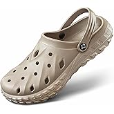KEMISANT Clogs-Comfortable Mules Sandals Watershoes for Men Women Cushioned Footbed Arch Support-Lightweight EVA