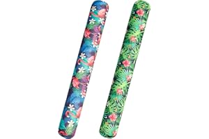 FindUWill Inflatable Swim Pool Noodles, 2 Pack Soft Fabric Covered Large Noodles, Ultra-Comfort with Premium Buoyancy for Swimming Floating, Pool Floats for Adults